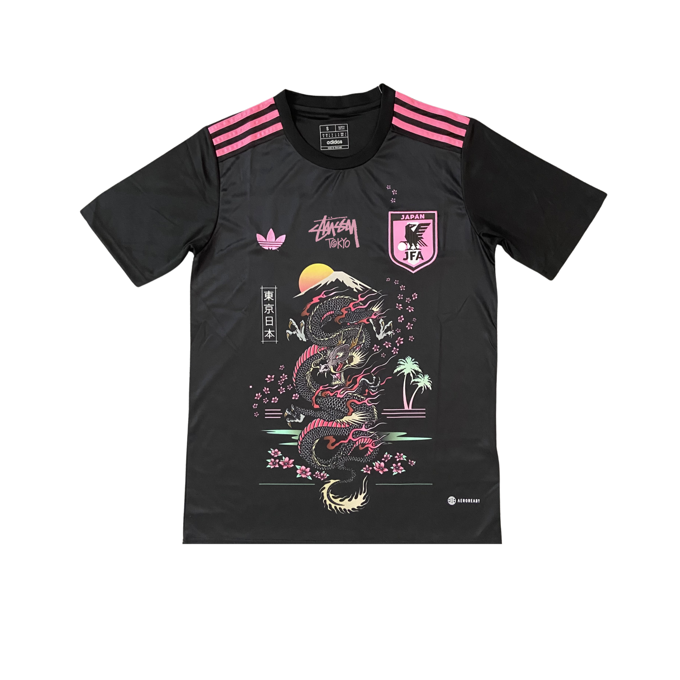STÜSSY x “JAPAN” JERSEY - BLACK DRAGON