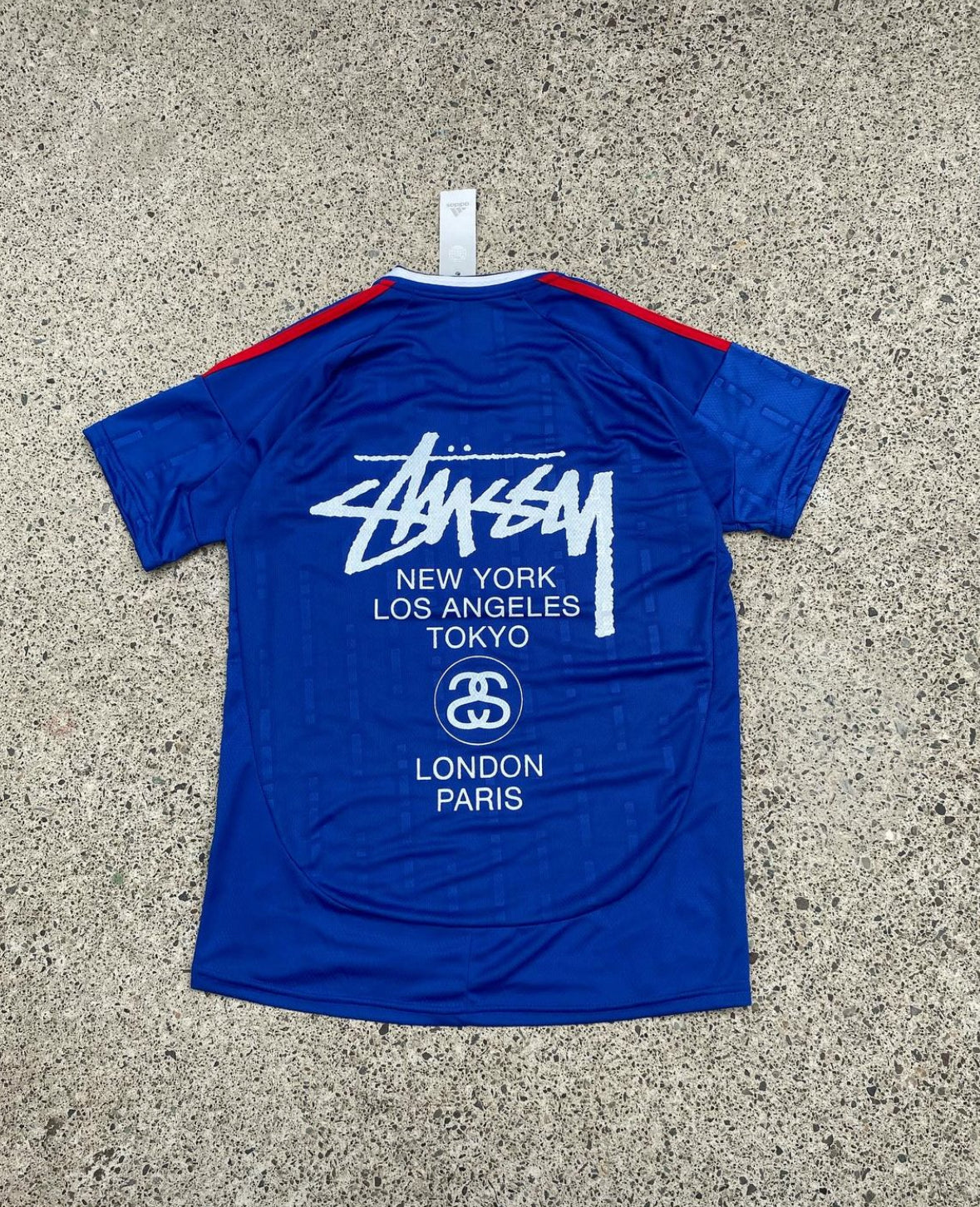 STÜSSY X “ITALY” JERSEY - BLUE ( JUNIOR SIZE)