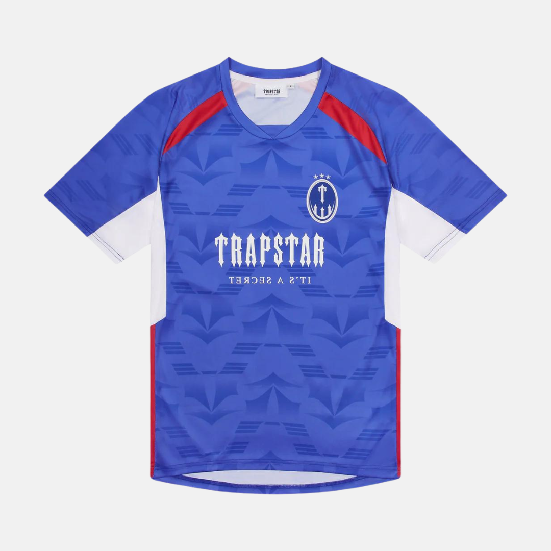 Trapstar Irongate Football Jersey - Blue/Red/White