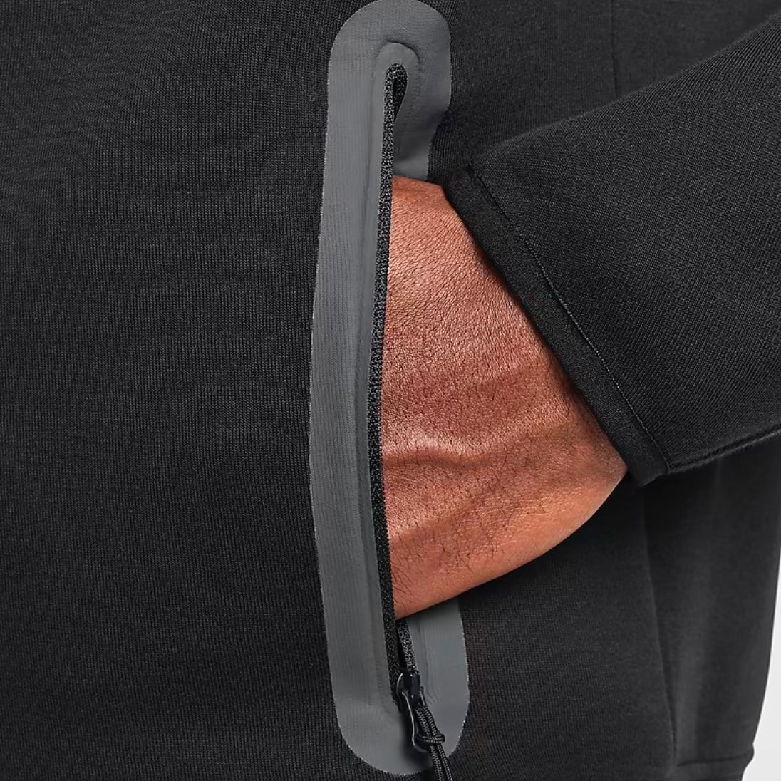 Nike x Syna World Tech Fleece Zip-Up Hoodie - Black / Bronze