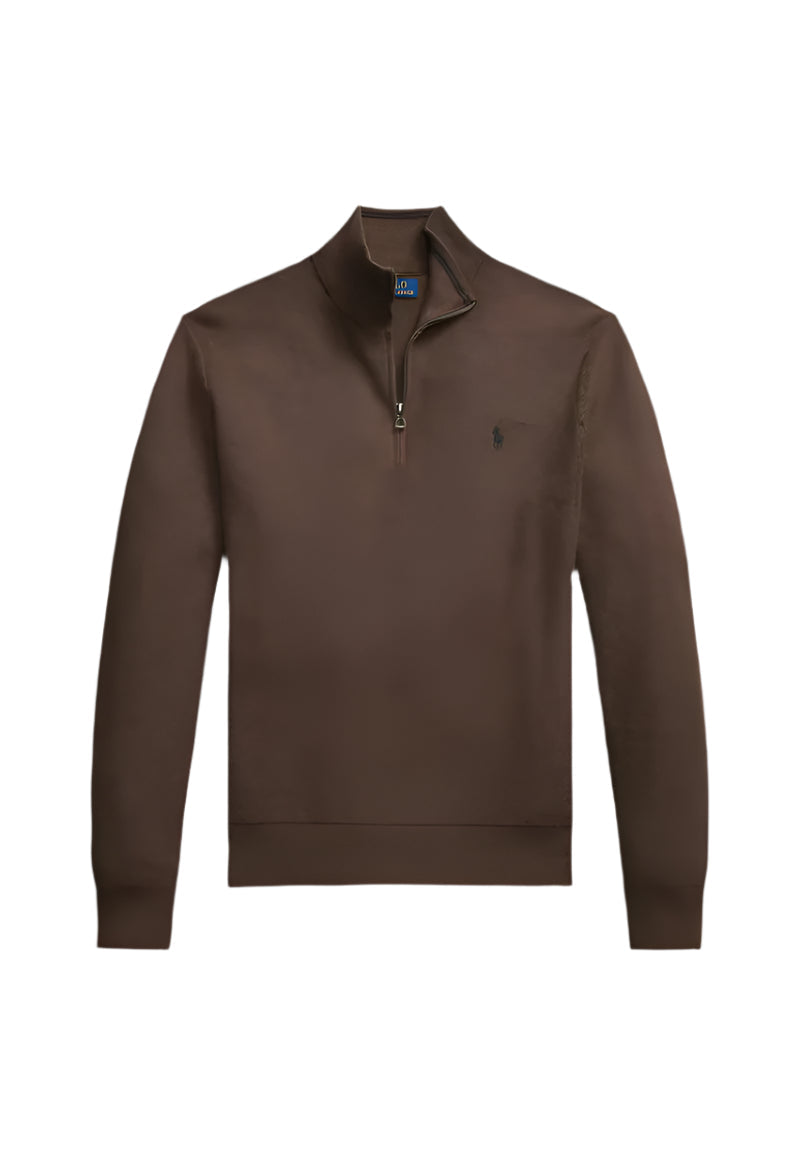 Brown Ralph Lauren Quarter Zip
