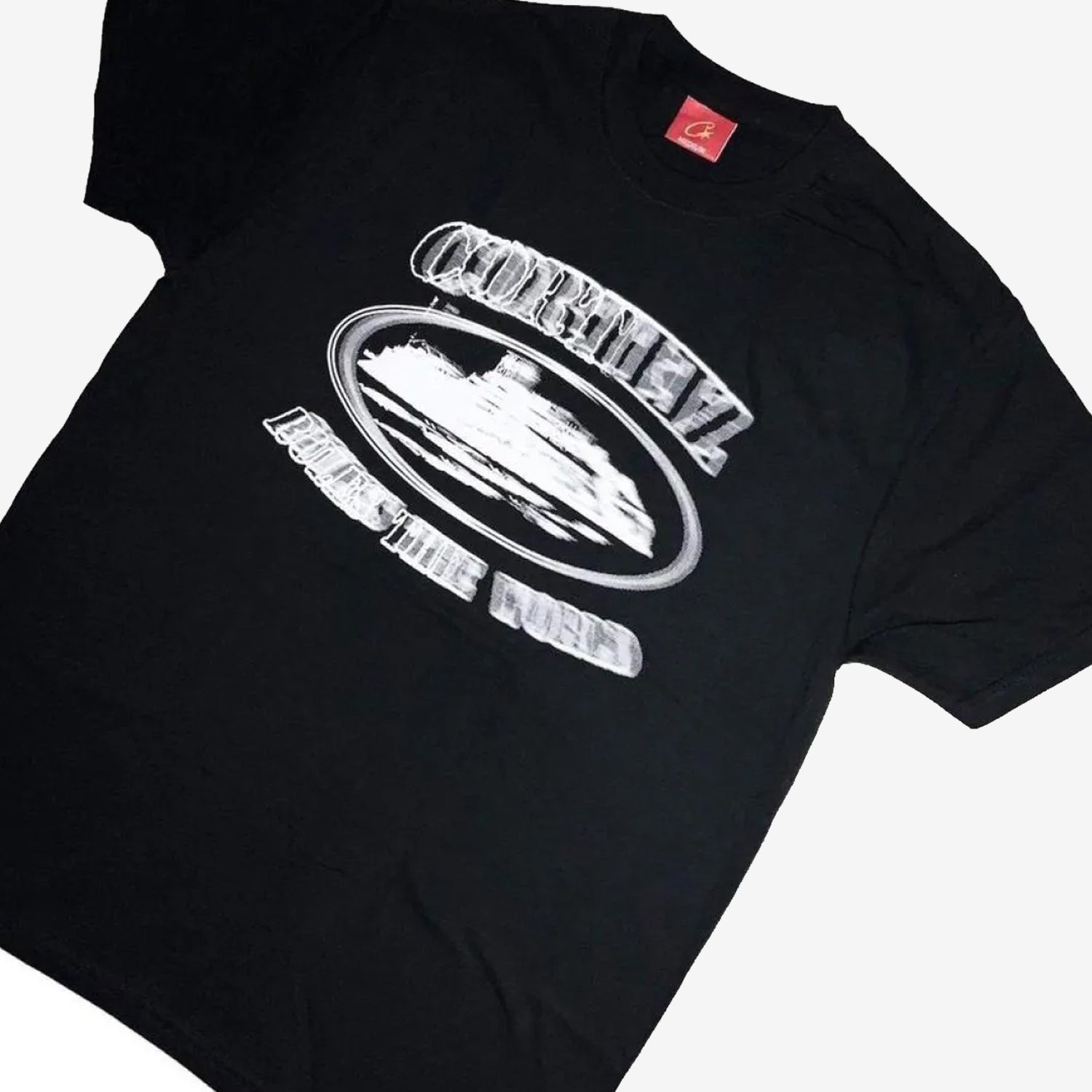 Corteiz RTW Alcatraz Blur T-Shirt Black / White