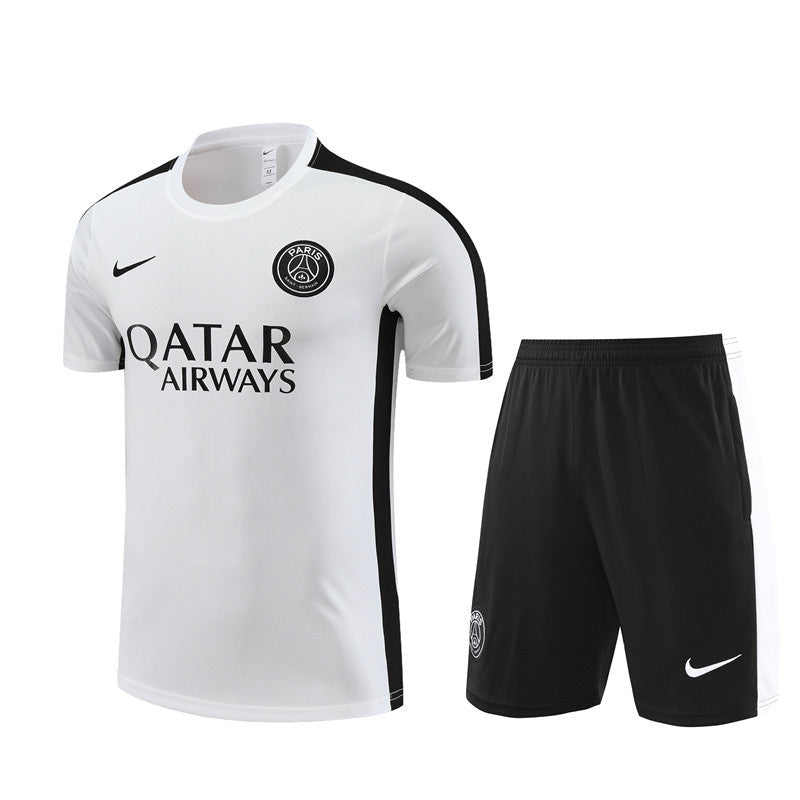 PSG White/Black Short Set