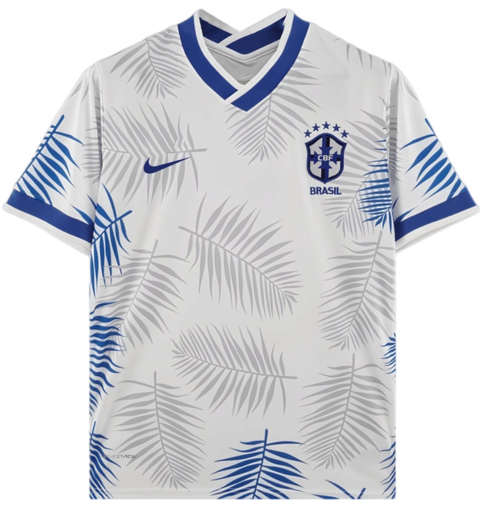 White & Blue Brazil Jersey