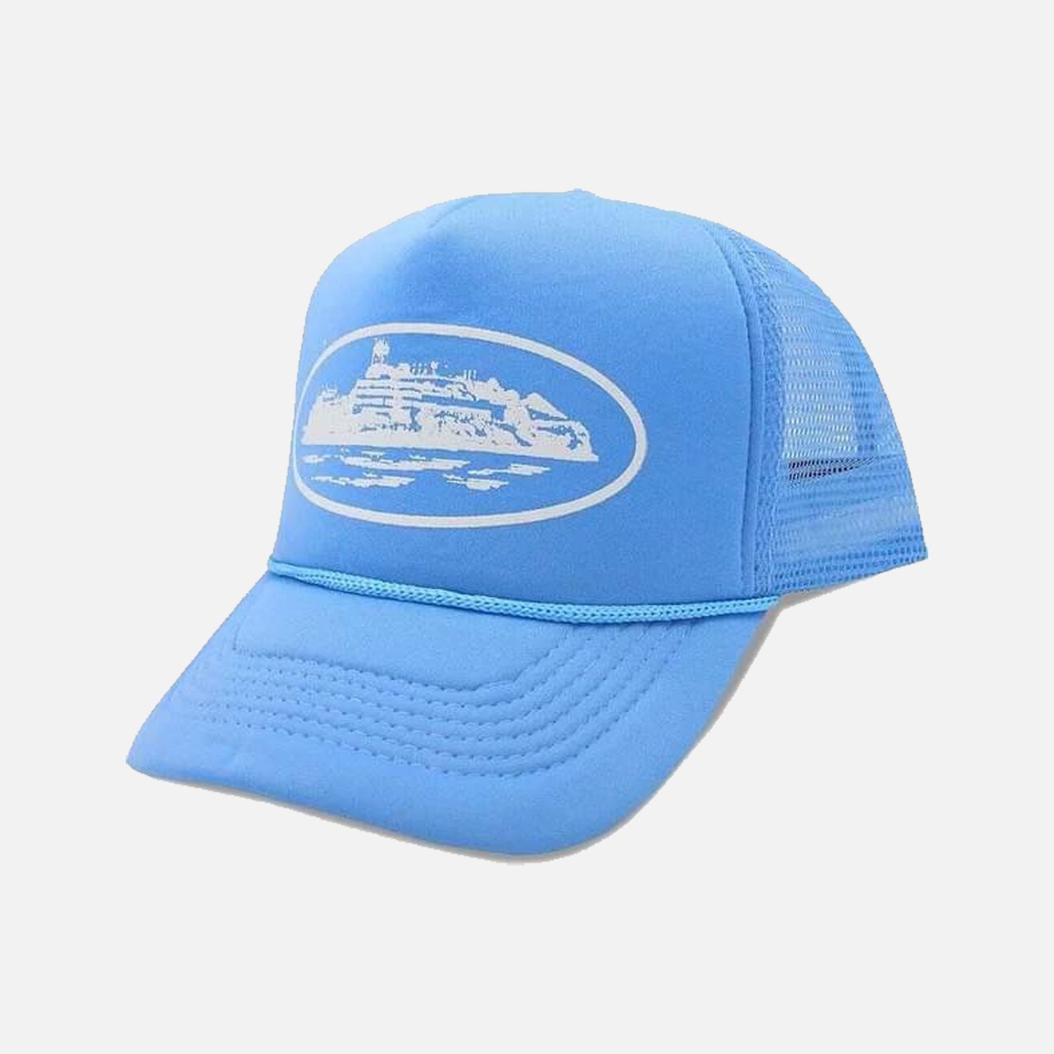 Corteiz RTW Alcatraz Trucker Hat - Baby Blue