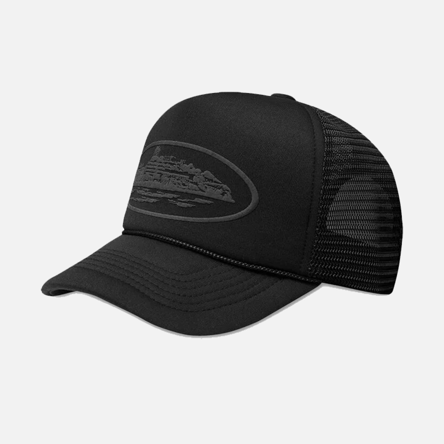 Corteiz RTW Alcatraz Trucker Hat - Blackout