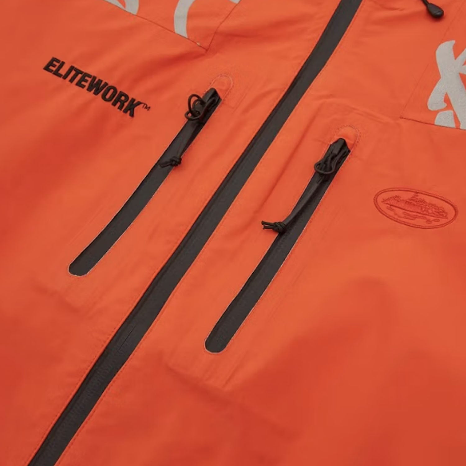 Corteiz RTW Elitework Waterproof Shell Jacket - Orange