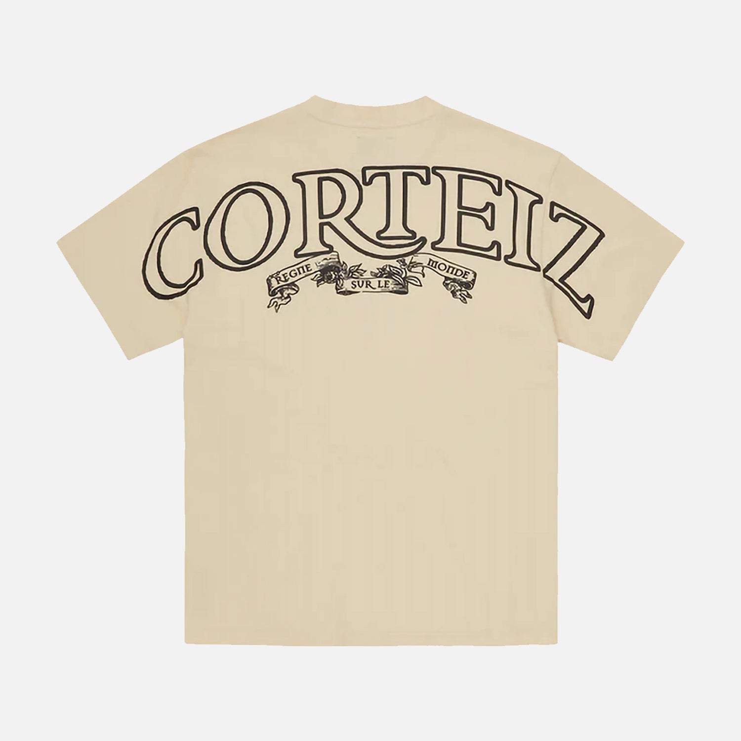 Corteiz RTW Royale Heavyweight T-Shirt - Beige / Black