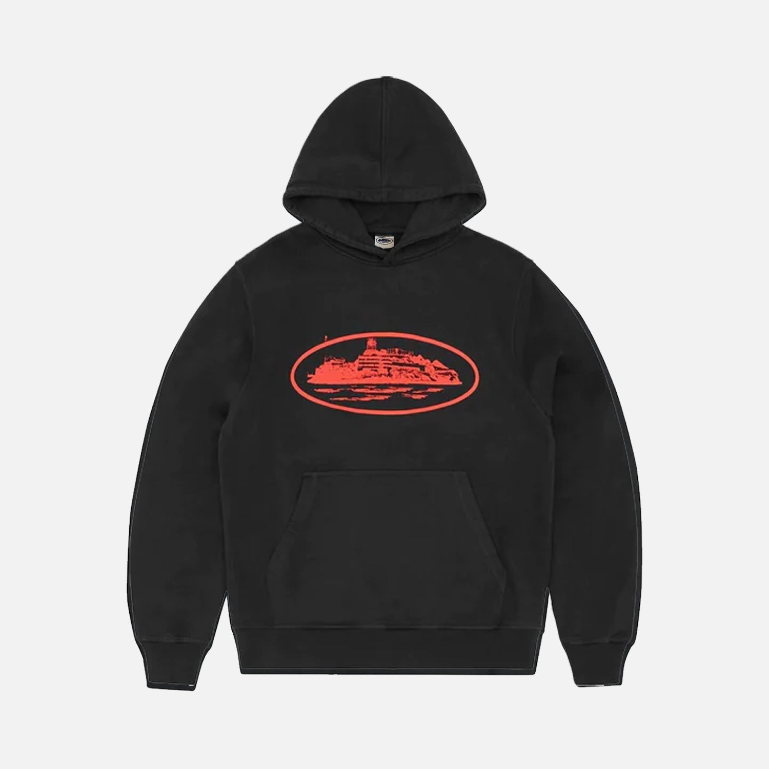 Corteiz RTW Alcatraz Hoodie - Black / Red