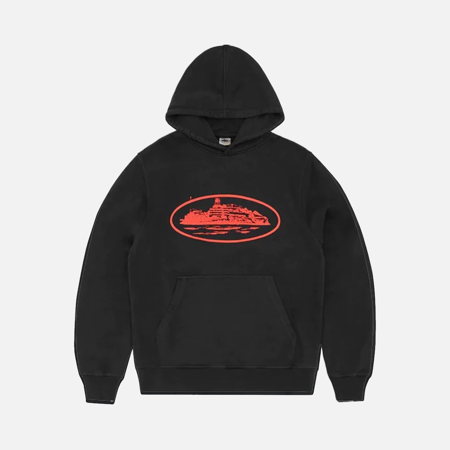 Corteiz RTW Alcatraz Hoodie - Black / Red