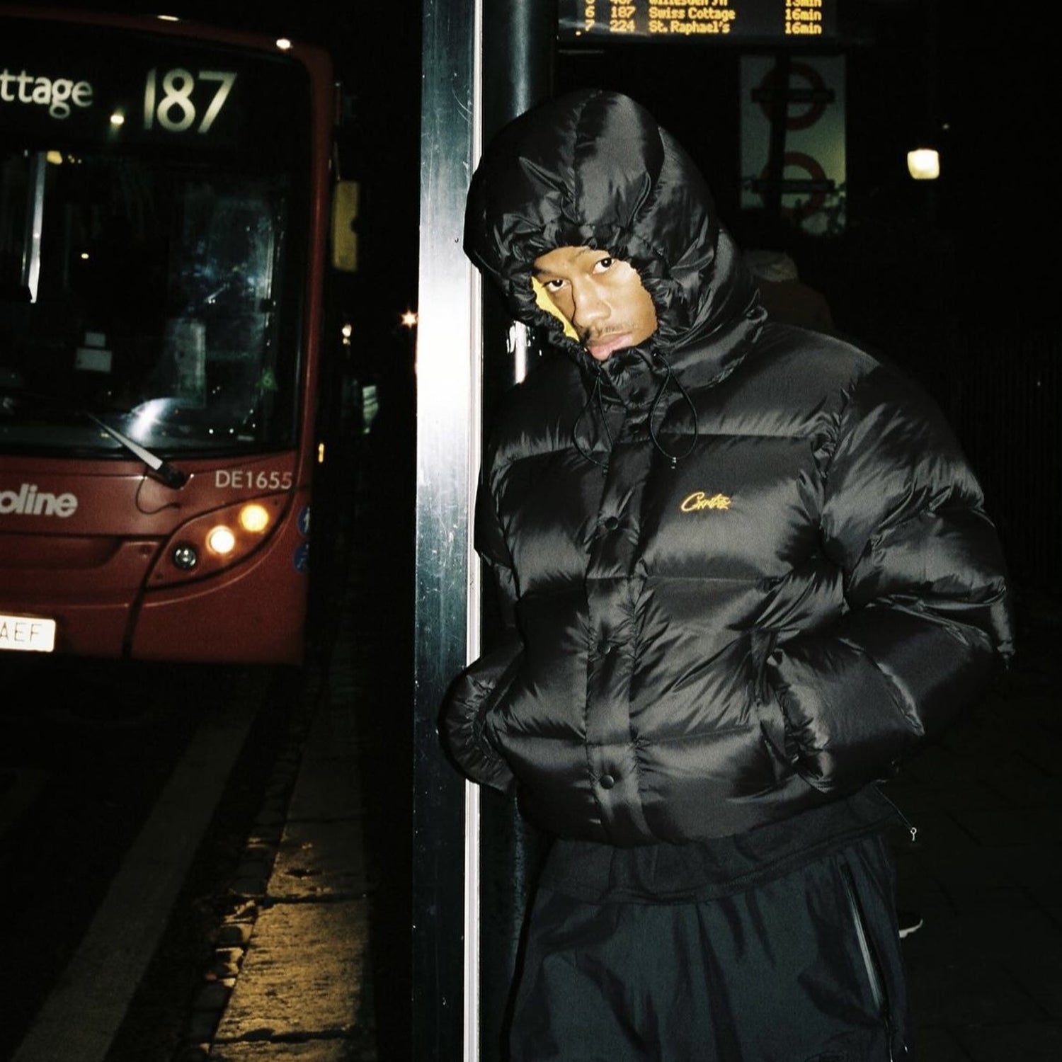 Corteiz RTW Bolo V2 Puffer Jacket - Black