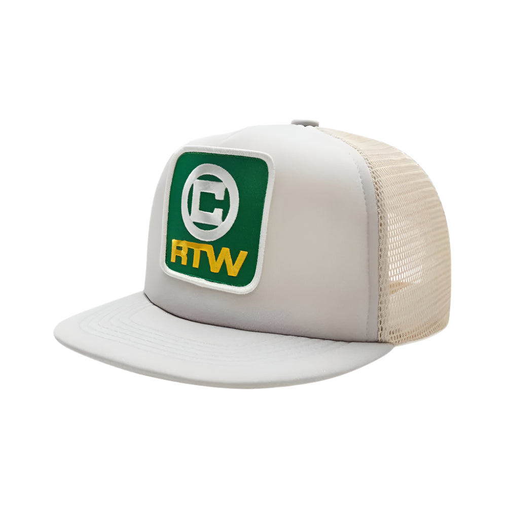 Corteiz RTW Box Trucker Hat - Grey / Green