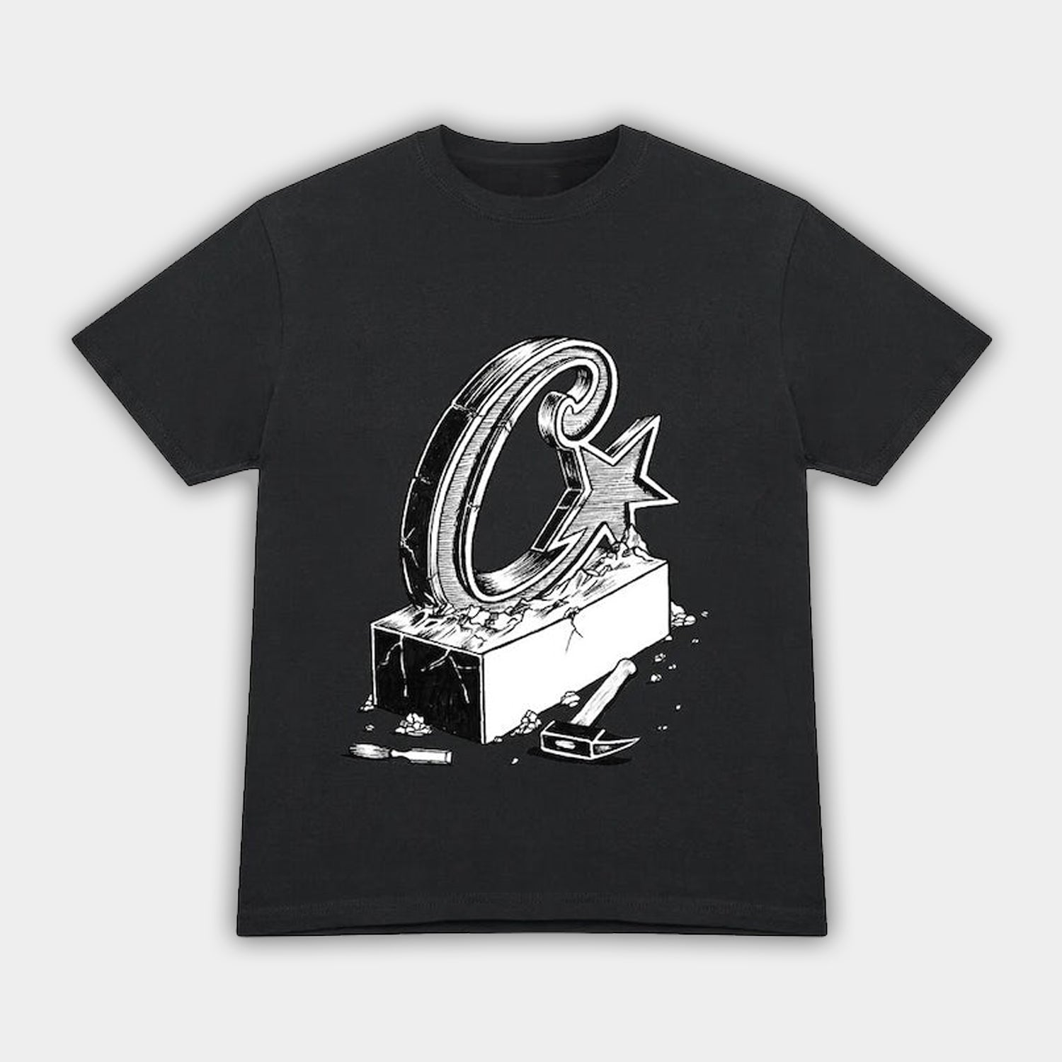 Corteiz RTW Allstarz Chisel T-Shirt - Black / White