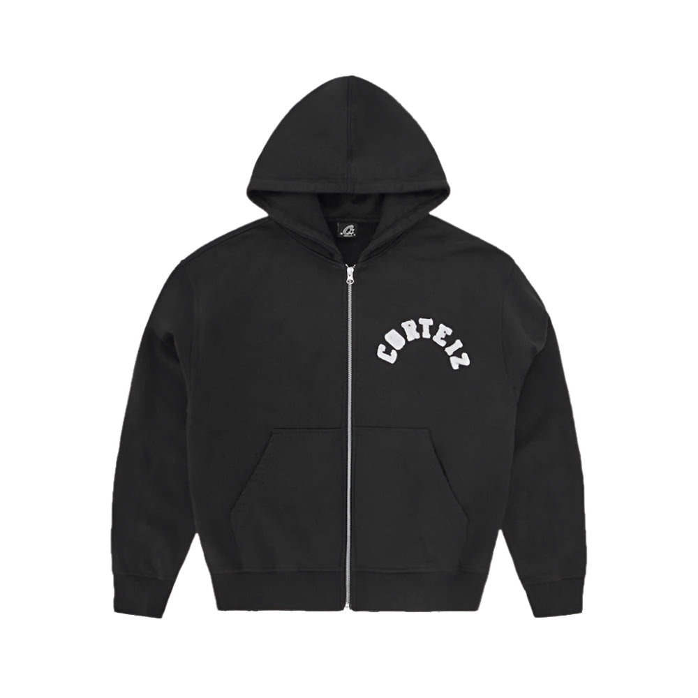 Corteiz RTW Colly Arch Zip Hoodie - Black