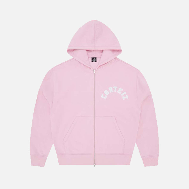 Corteiz RTW Colly Arch Zip Hoodie - Pink