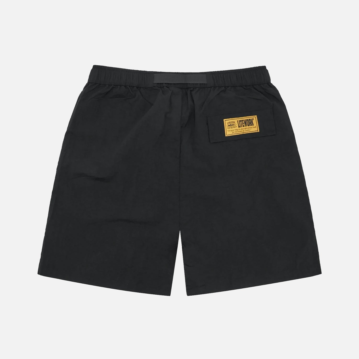 Corteiz RTW Crtz Nylon Shorts - Black / White
