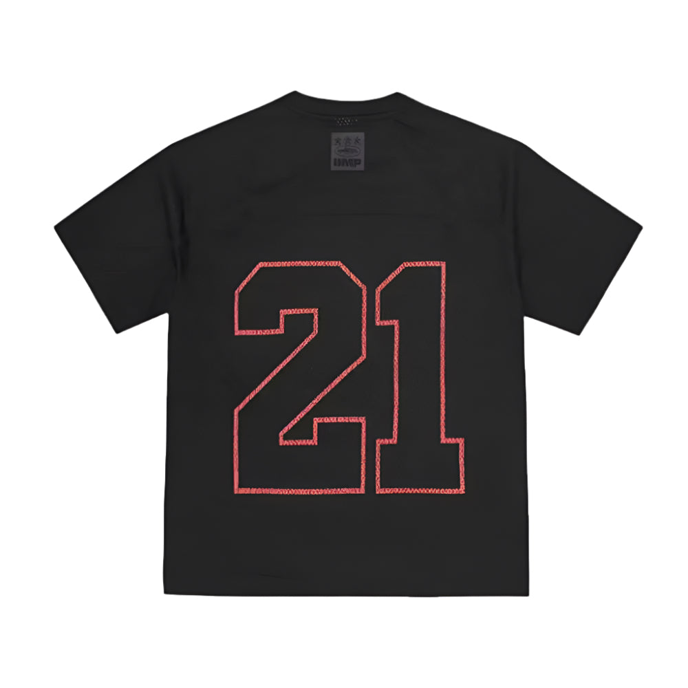 Corteiz RTW x Slaughter Gang HMP Mesh Panel Jersey - Black / Red