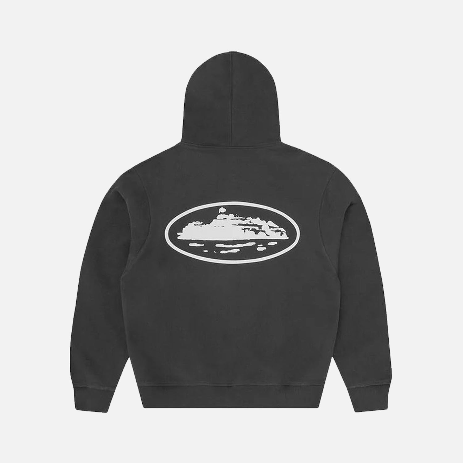 Corteiz RTW Island Puff Print Zip Hoodie - Black