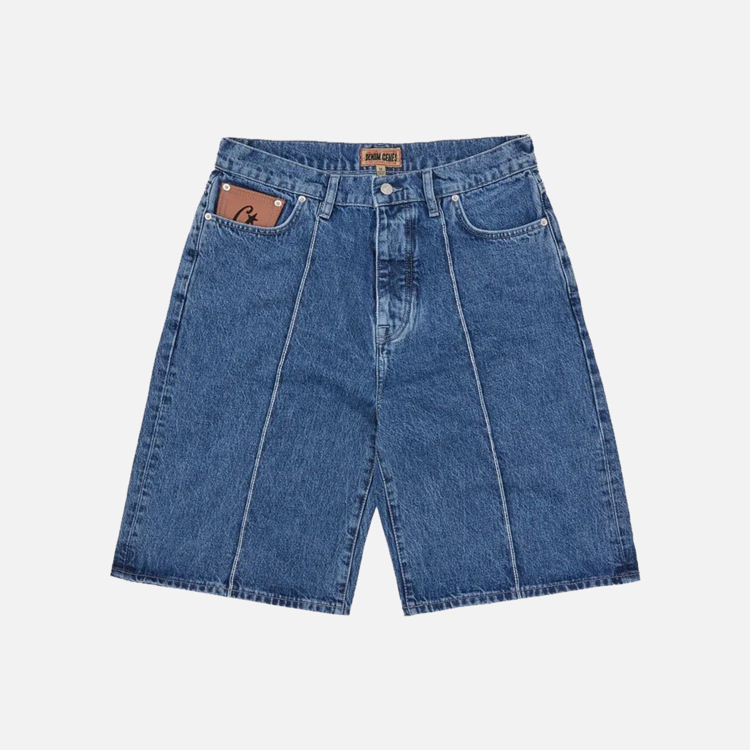Corteiz RTW C-Star Denim Jorts - Faded Blue