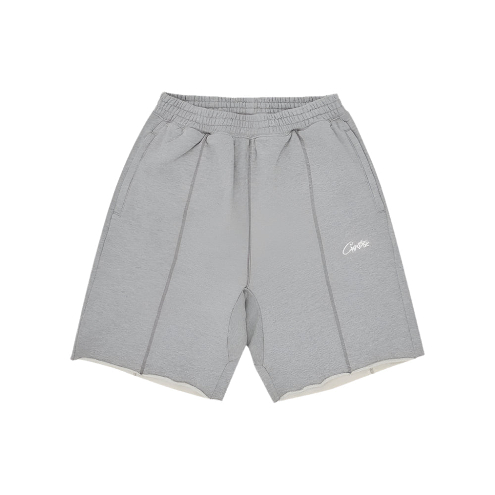 Corteiz RTW HMP Raw Hem Shorts - Heather Grey