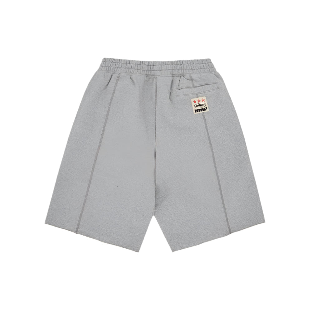 Corteiz RTW HMP Raw Hem Shorts - Heather Grey