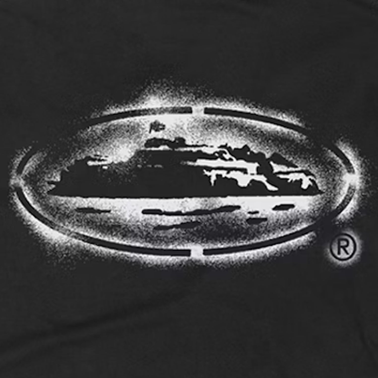 Corteiz RTW Stencil T-Shirt - Black / White