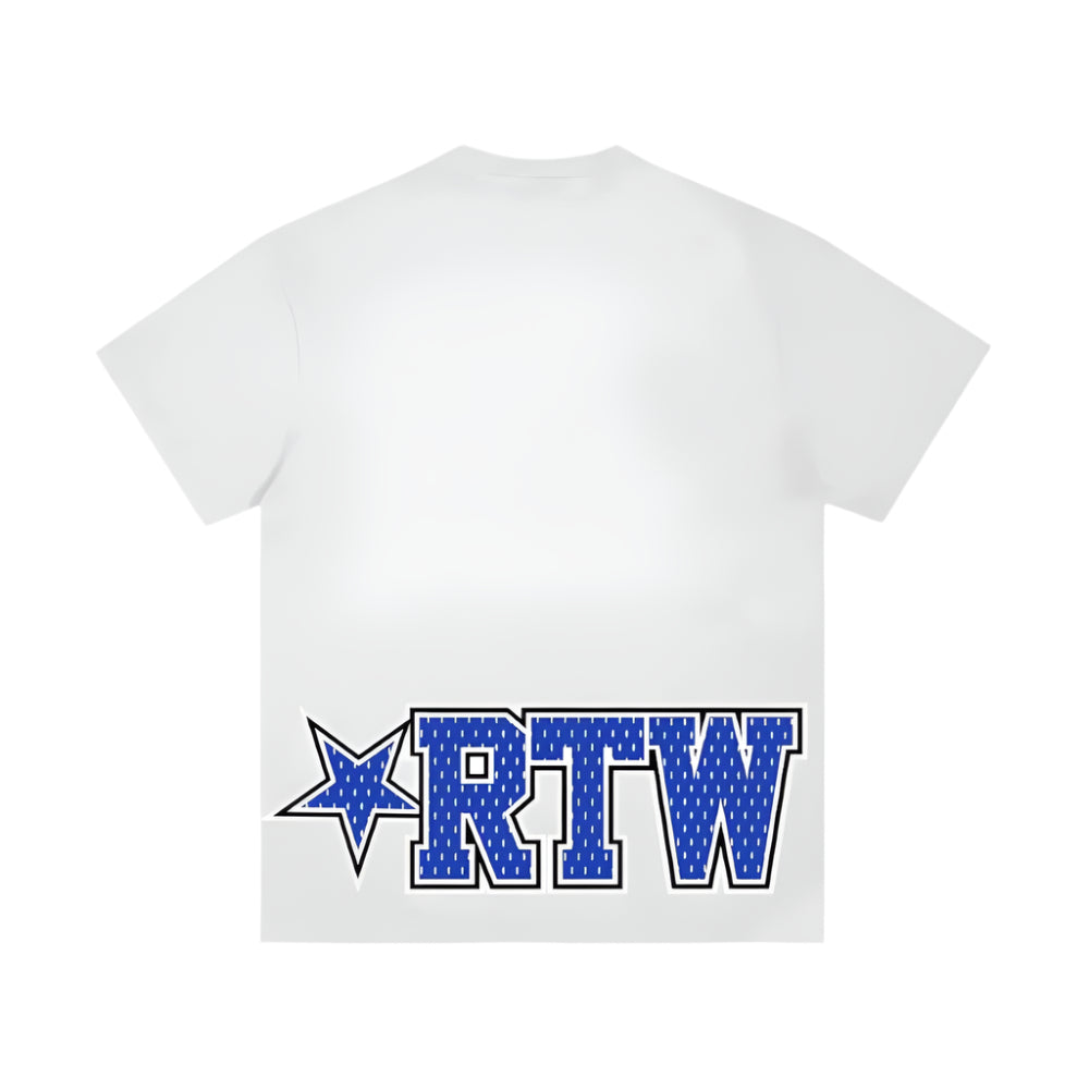 Corteiz RTW Star Mesh T-Shirt - White / Blue