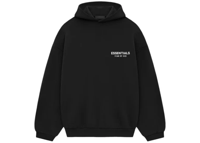 Fear of God Essentials Fleece Hoodie (FW24) Black