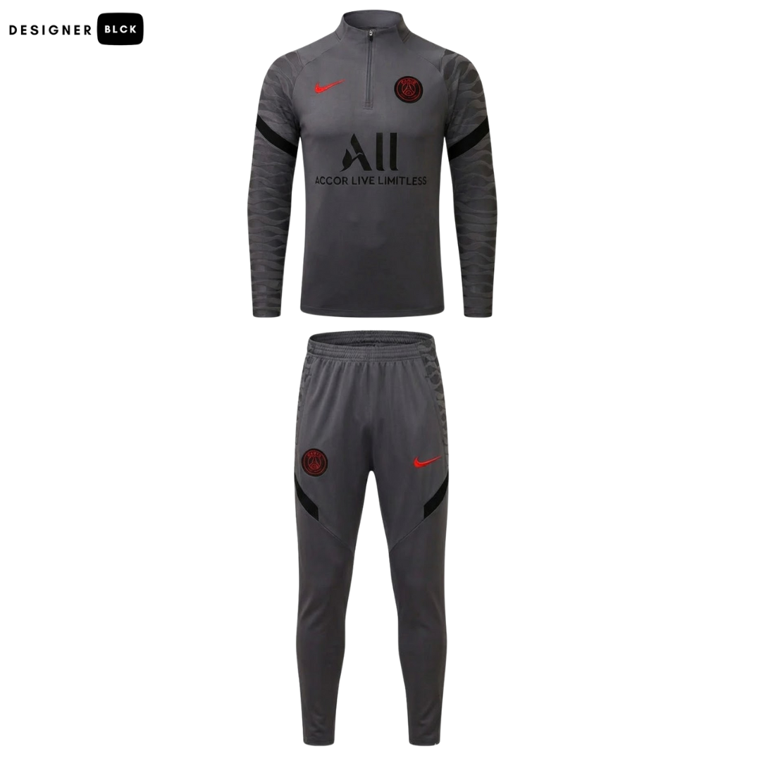 PSG Dark Grey 1/4 Zip Training Tracksuit