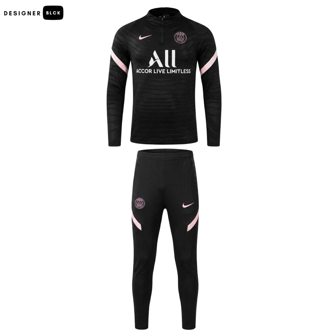 PSG Black and Pink 1/4 Zip Tracksuit