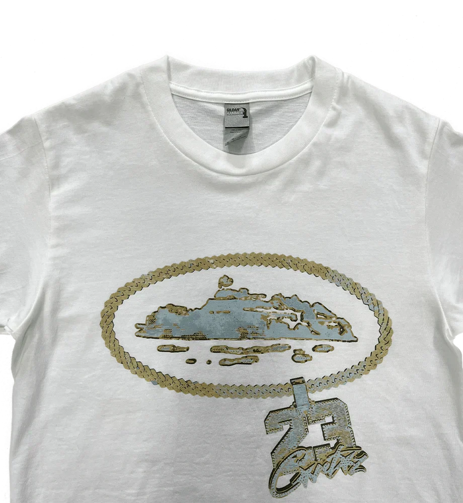 Corteiz RTW X Central CEE 23 Chain T Shirt - White