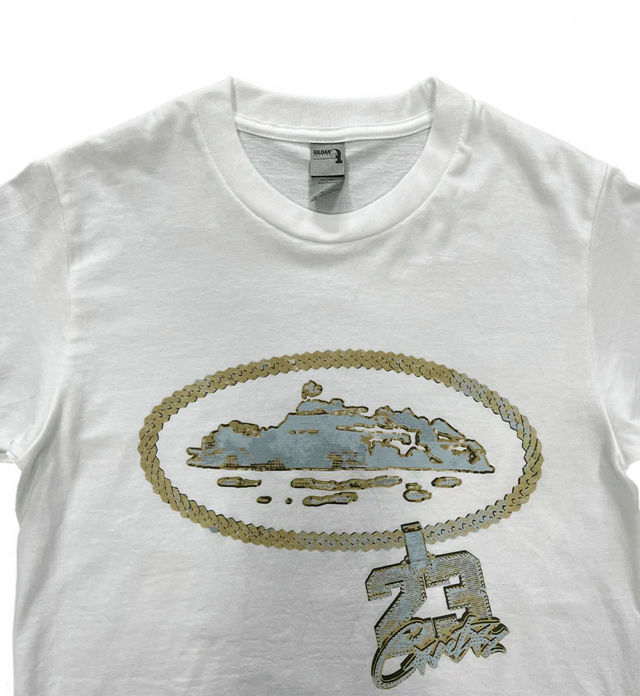 Corteiz RTW X Central CEE 23 Chain T Shirt - White