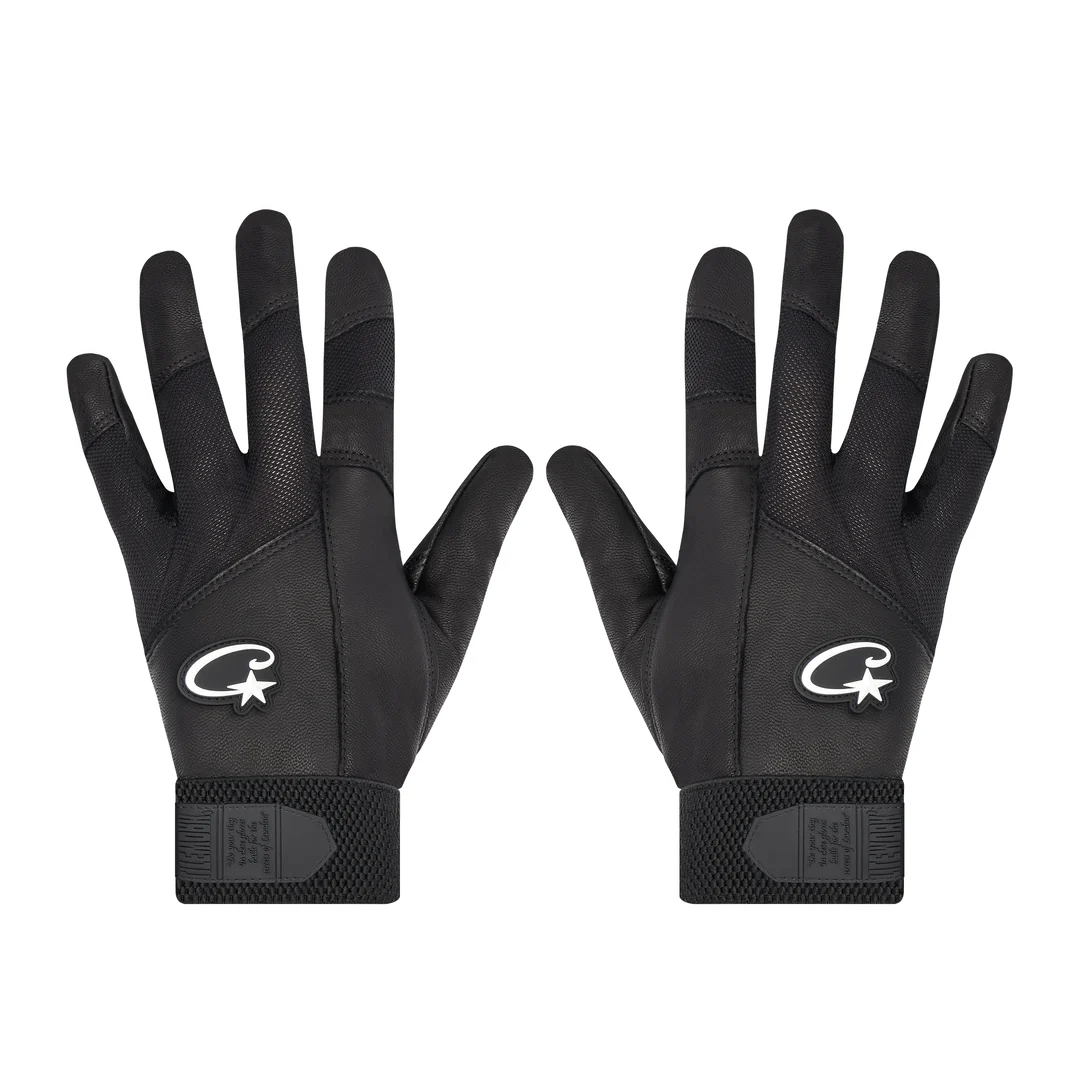 Corteiz Leather Gloves - Black