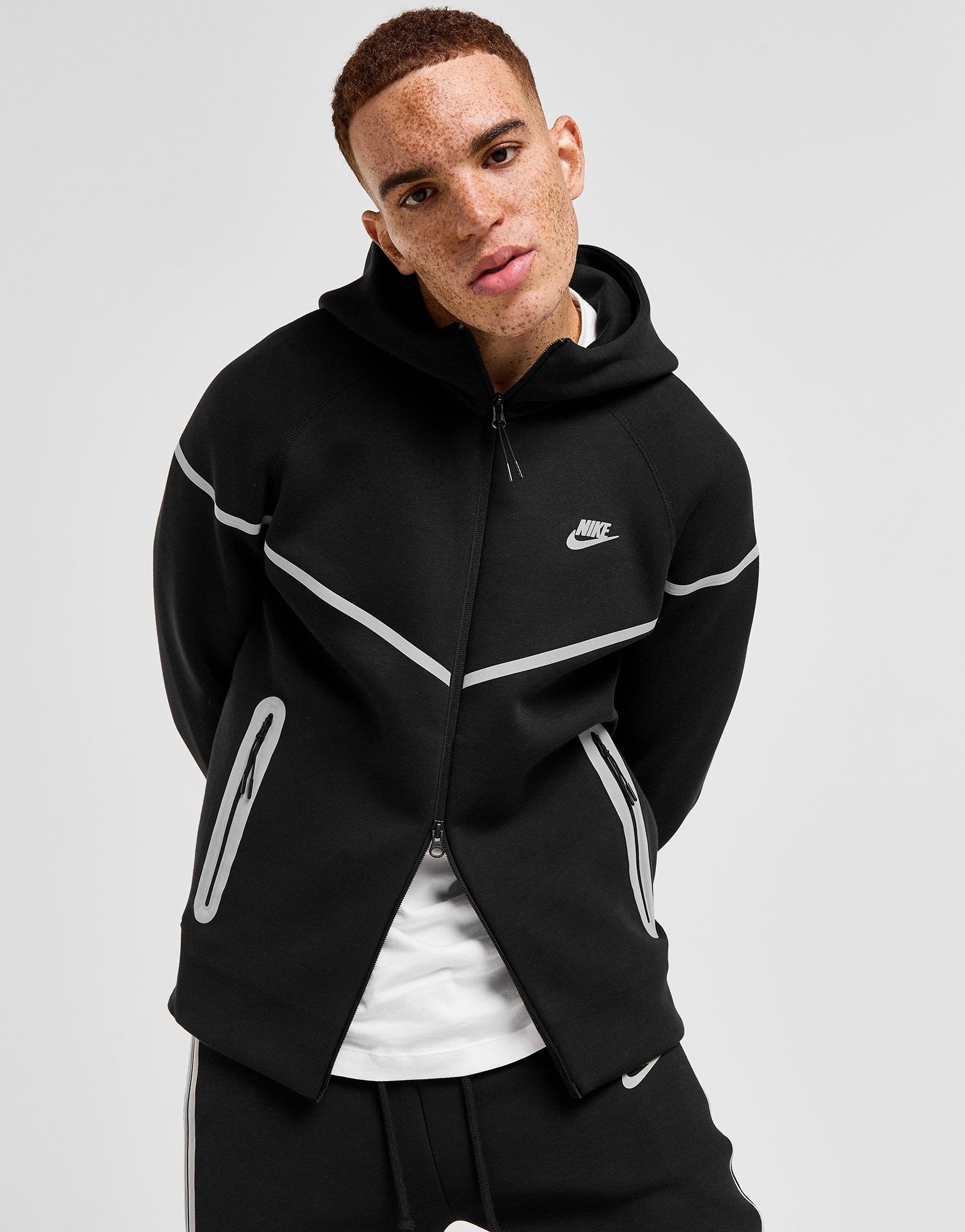 Black Refelctive Tech Fleece