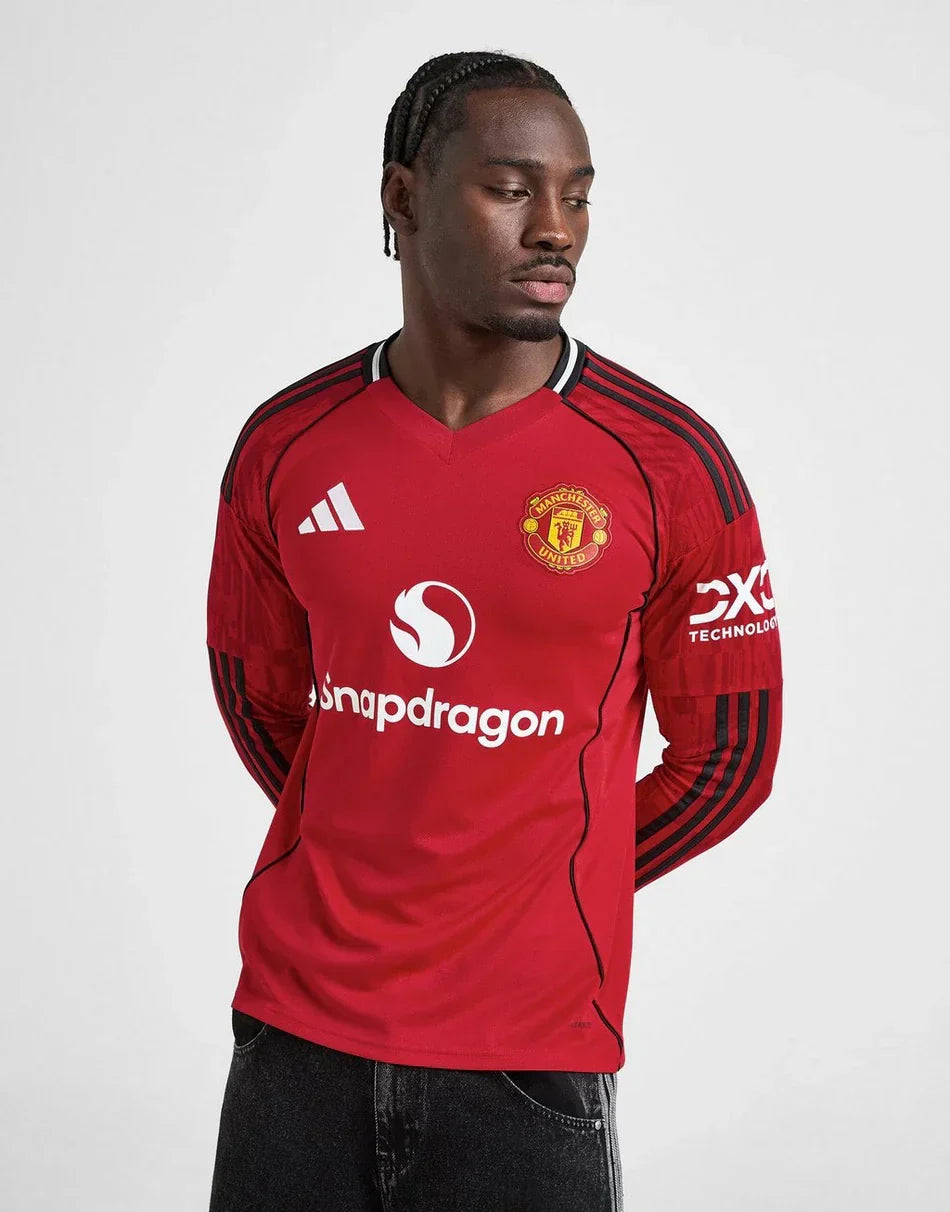 ADIDAS MANCHESTER UNITED FC 25/26 LONG SLEEVE HOME JERSEY
