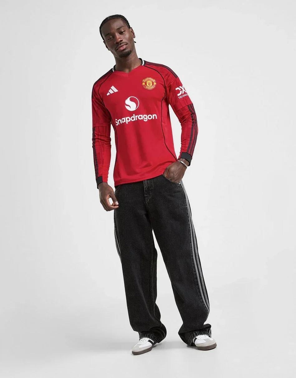 ADIDAS MANCHESTER UNITED FC 25/26 LONG SLEEVE HOME JERSEY