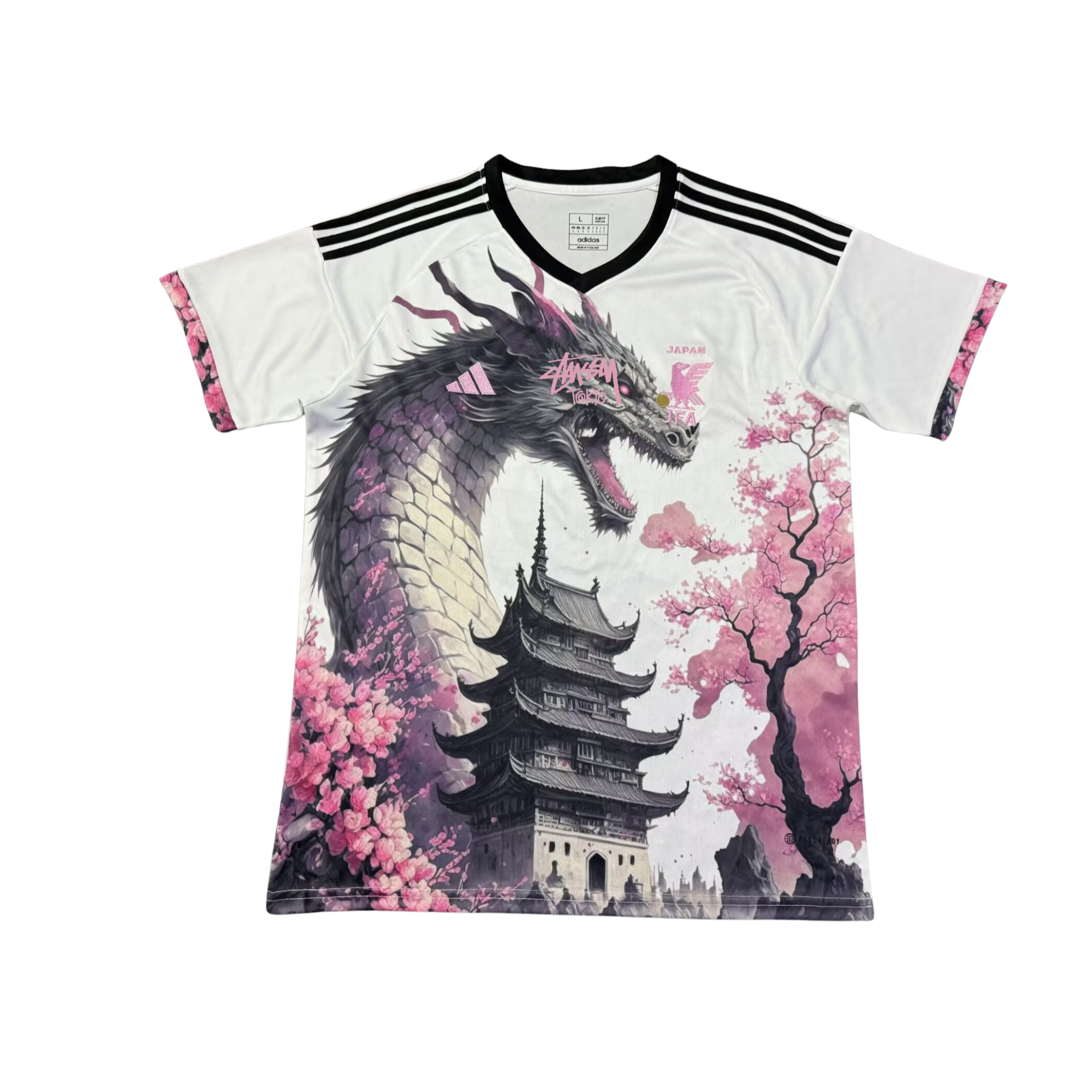 STÜSSY x “JAPAN” JERSEY - PINK DRAGON