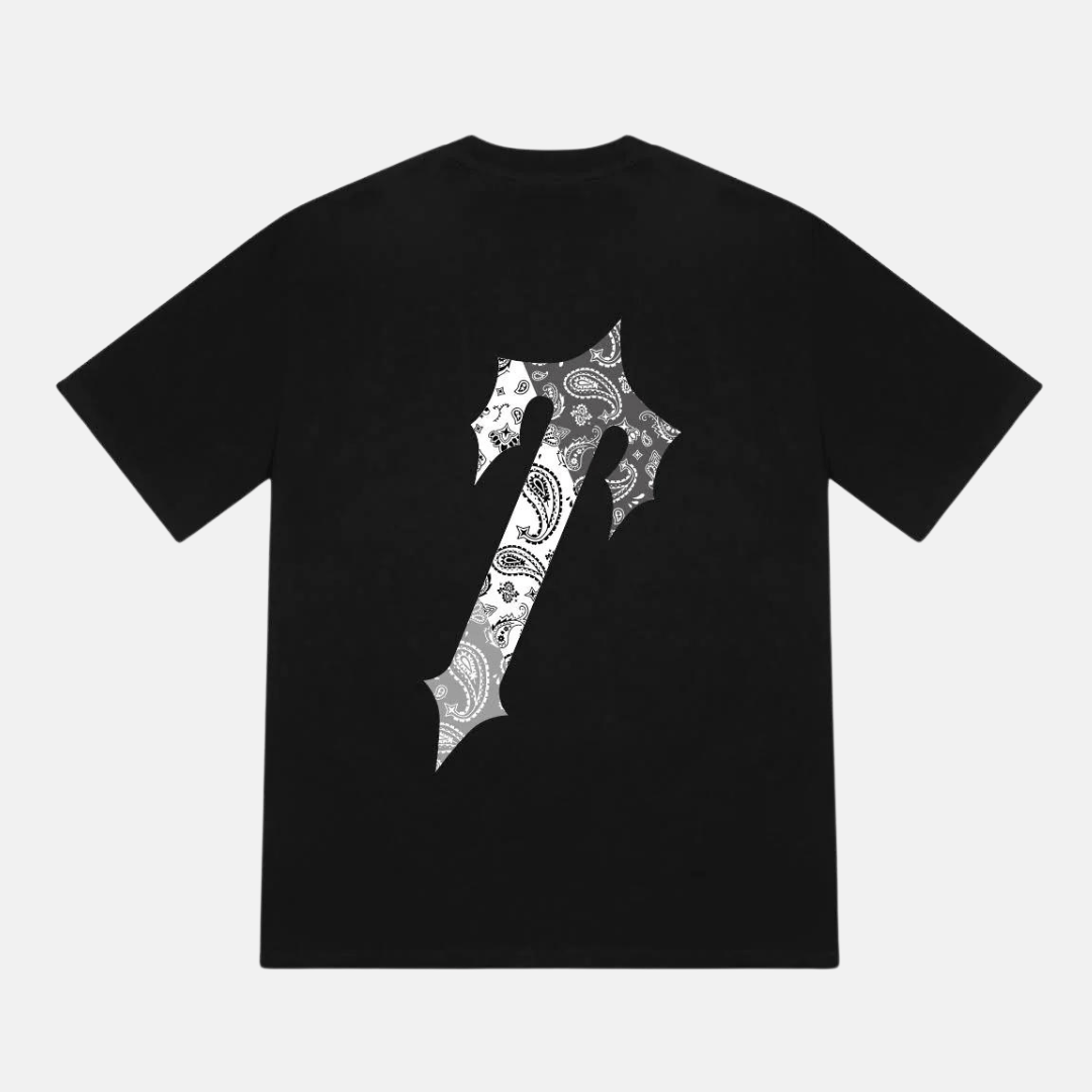 Trapstar Decoded Paisley Monochrome Edition T-Shirt - Black