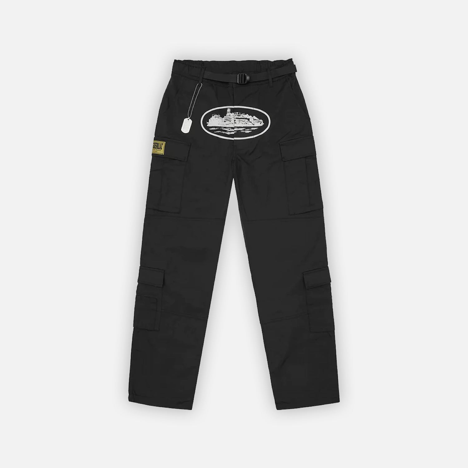 Corteiz RTW 5 Starz Alcatraz Guerillaz Cargo Trouser - Black / White