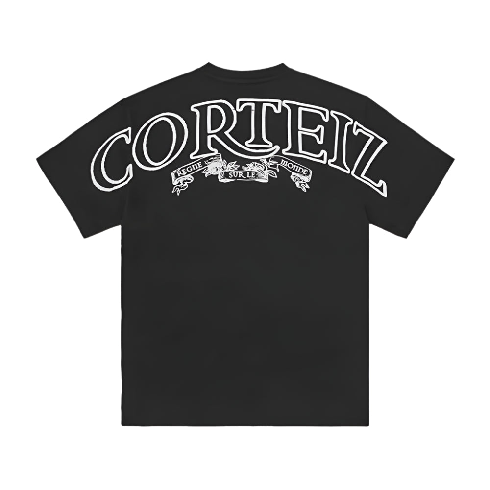 Corteiz RTW Royale Heavyweight T-Shirt - Black / White