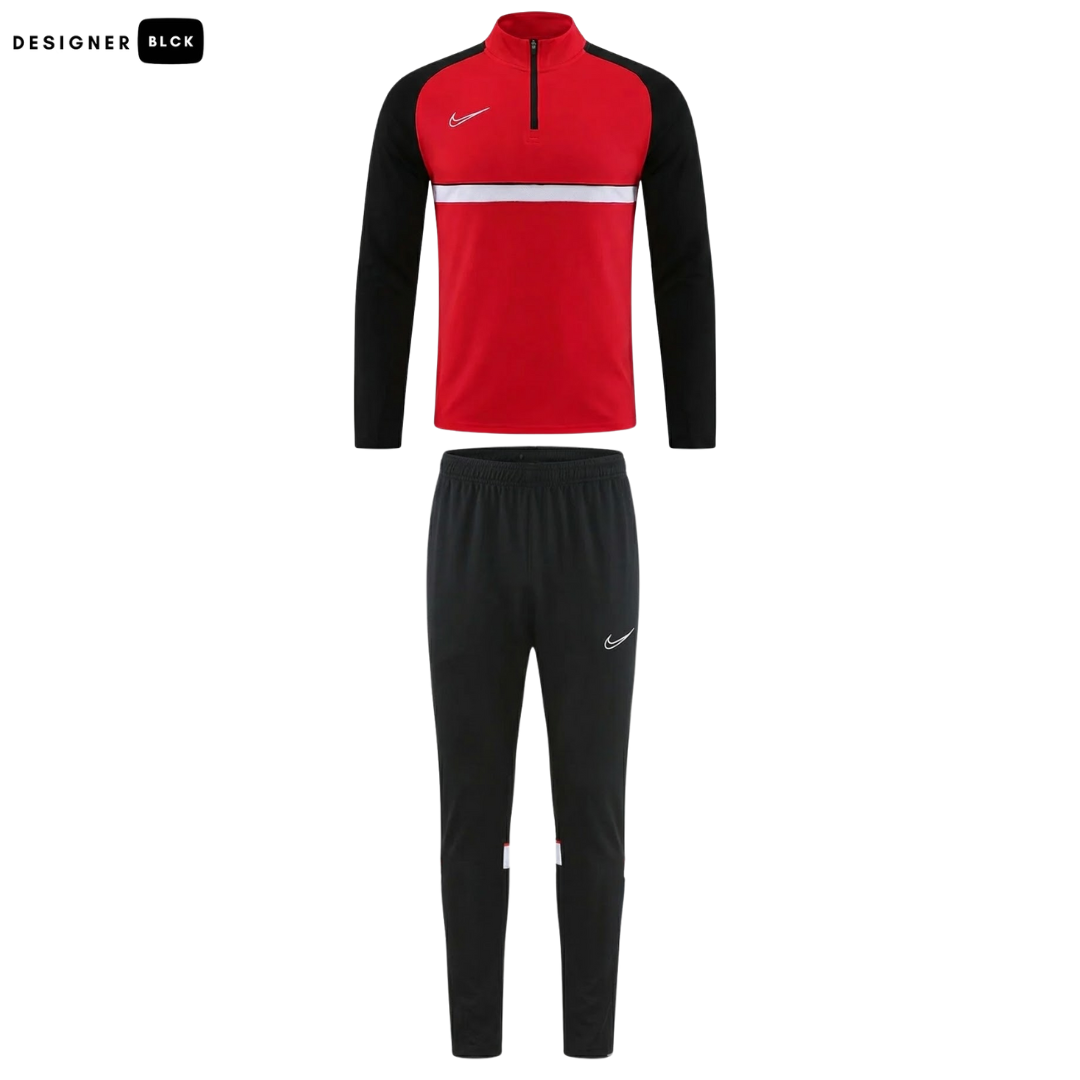 Nike Red & Black 1/4 Zip Tracksuit