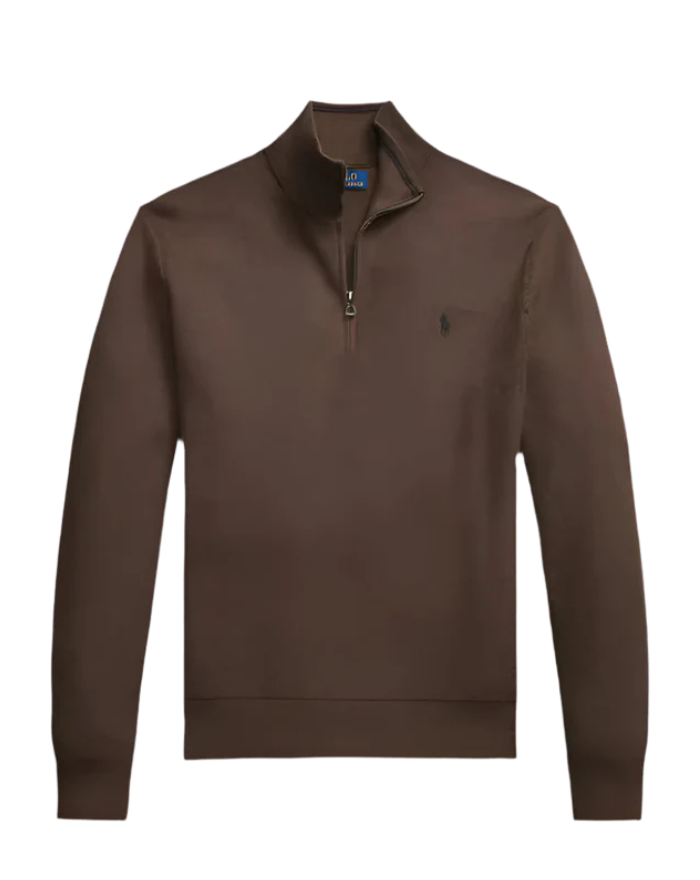 Brown Ralph Lauren Quarter Zip
