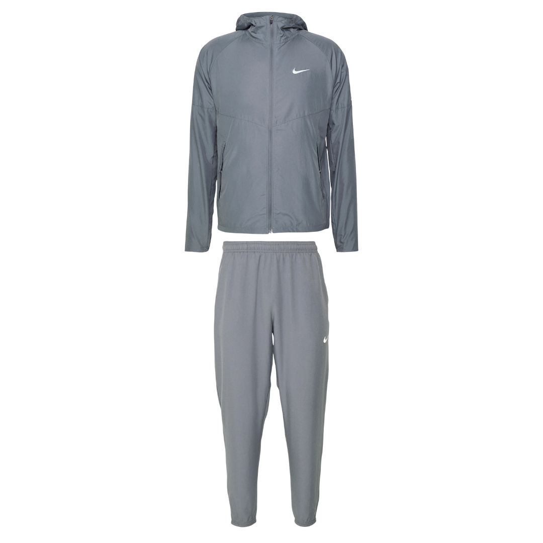 Nike Miler DRI-Fit Windbreaker & Bottoms Set - Grey [LIMITED OFFER]