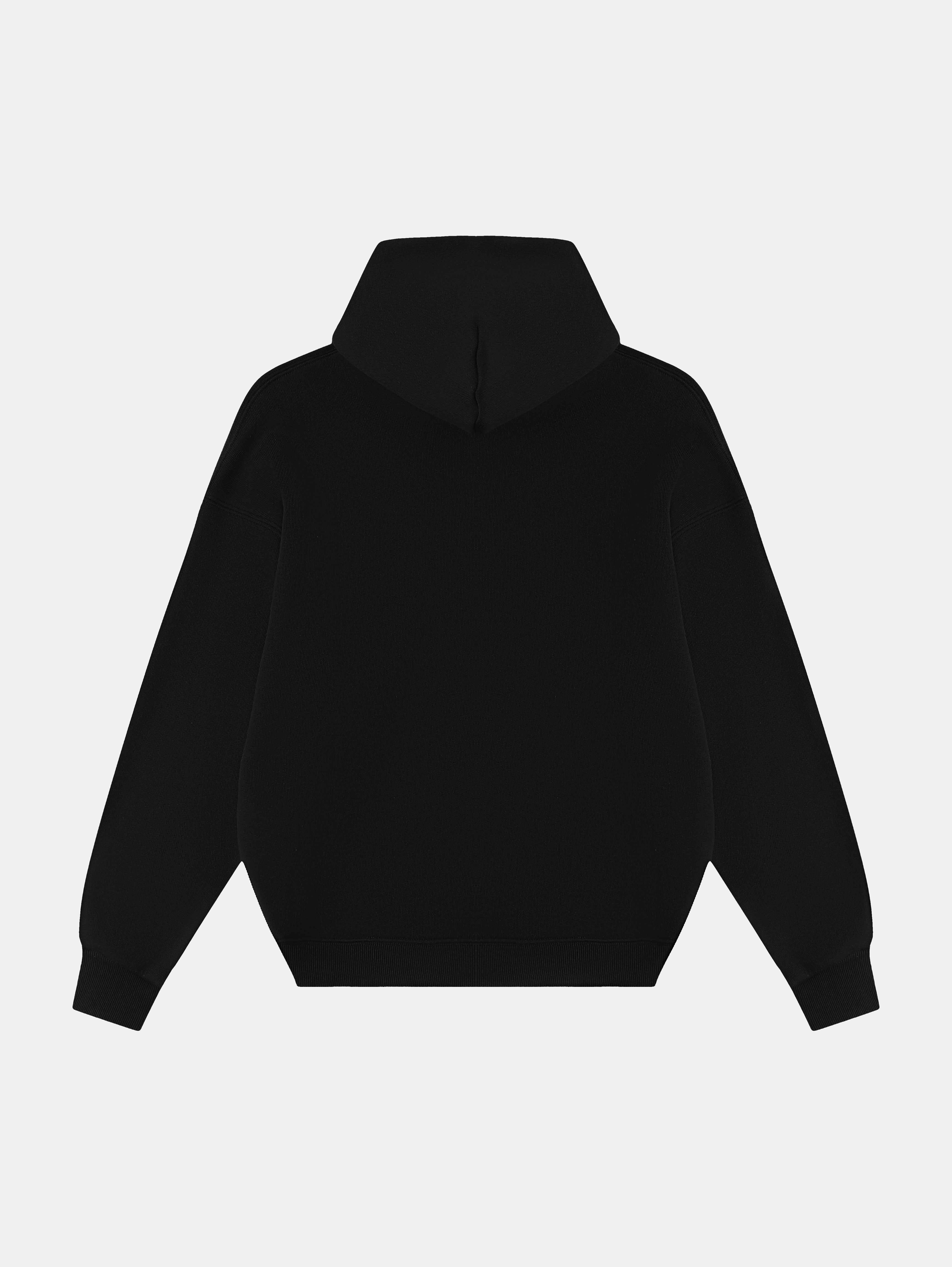 BLANCKS PULLOVER HOODIE W/ POCKETS - BLACK